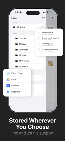 Notelane - Markdown Editor iPhone screenshot