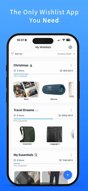 WishFlip: WishLists & gifts screenshot 2