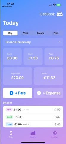 CabBook screenshot