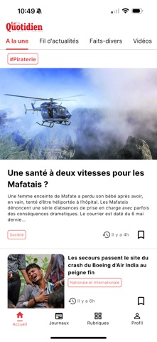 Le Quotidien de La Réunion screenshot