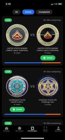 Challenge Coin Check iPhone screenshot