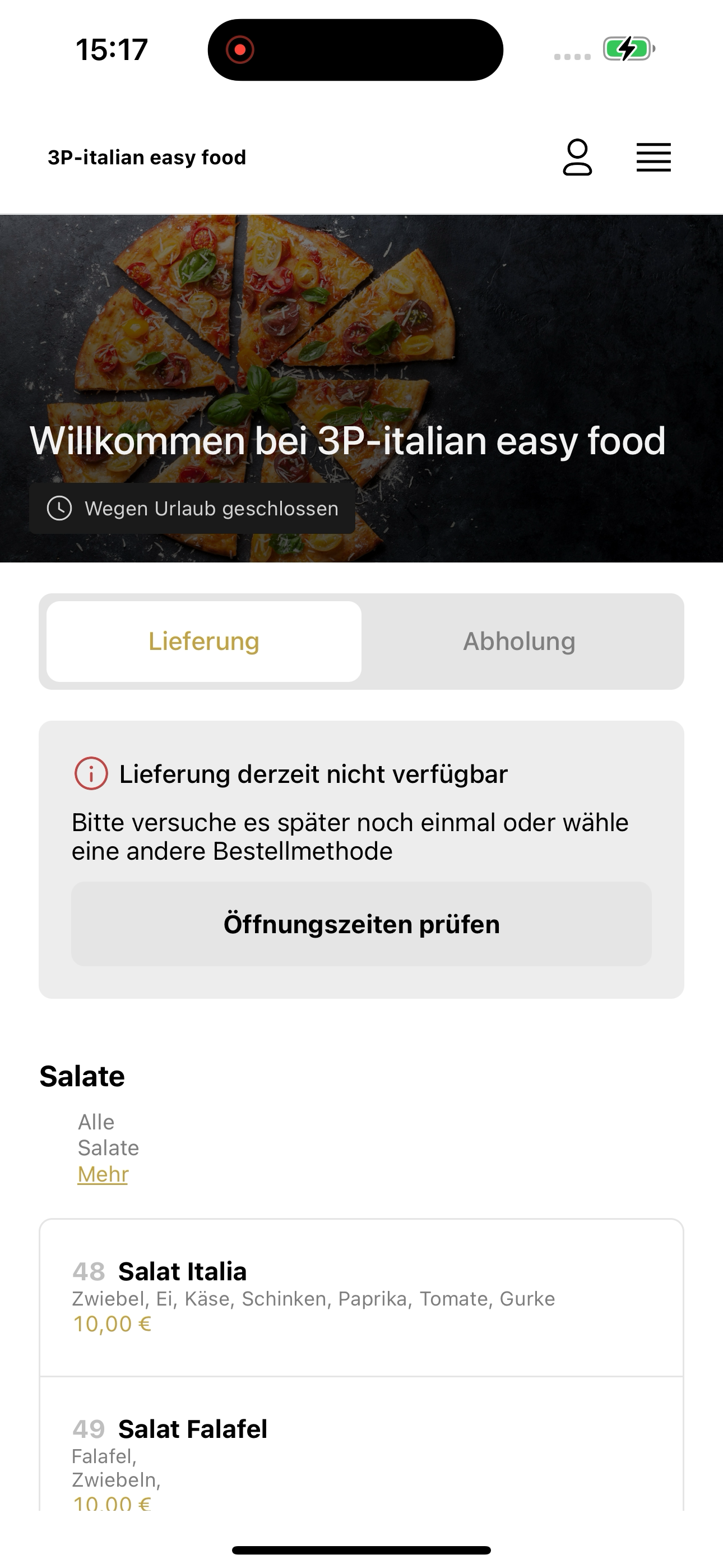3P-italian easy food screenshot 5