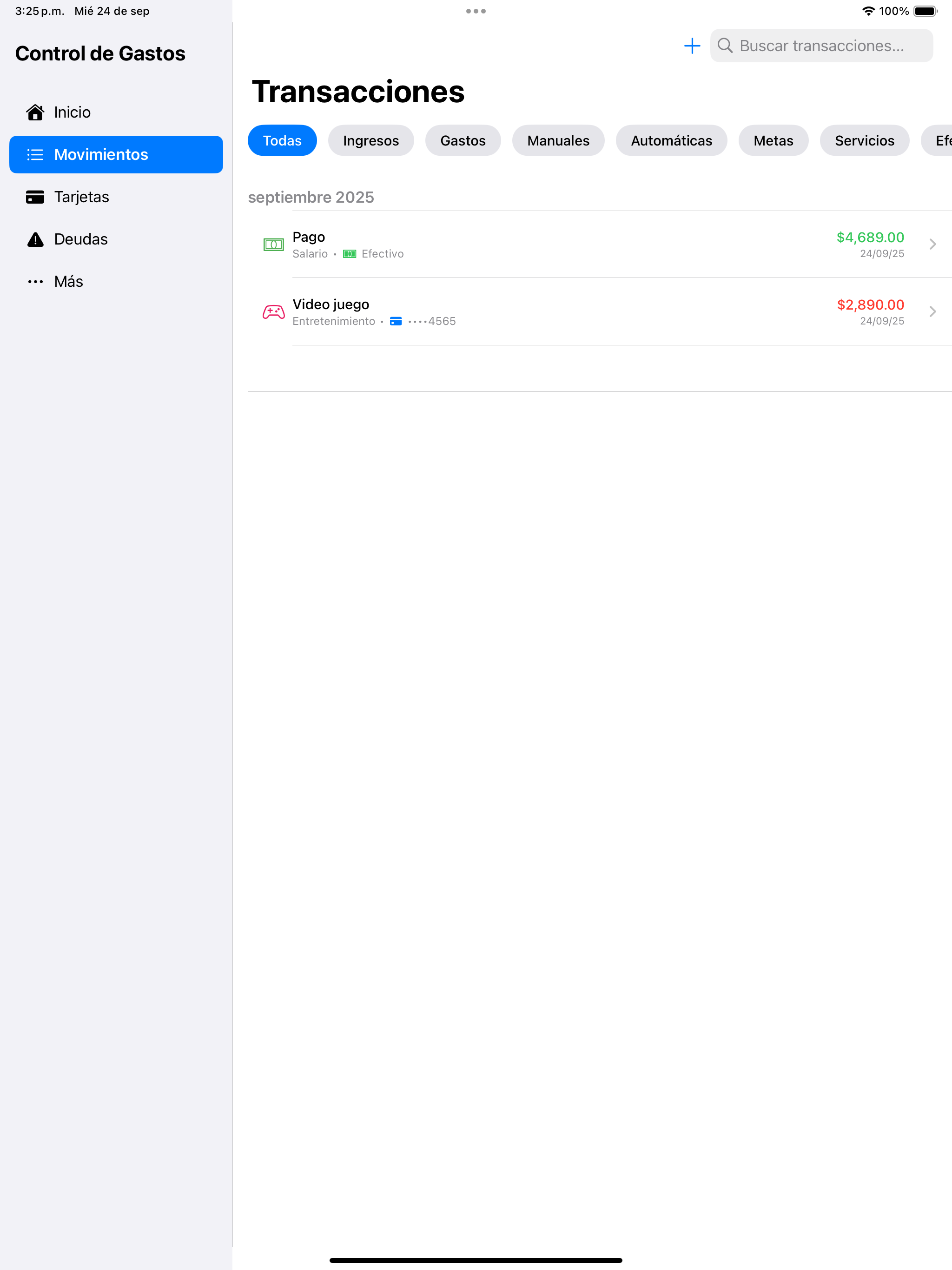 Control de Gastos e Ingresos screenshot 12