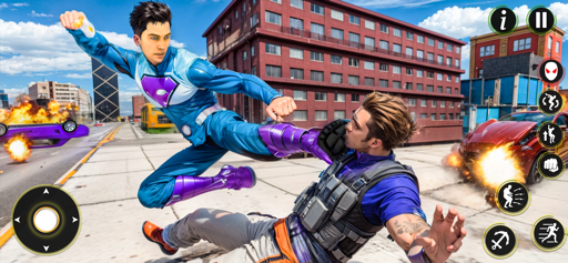 Spider Hero Rope Hero Fighter screenshot 2