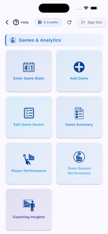 Water Polo Team Stats screenshot