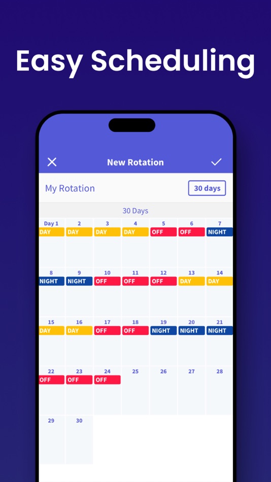 #6. Shift Days: Work Hour Calendar (iOS) 由: PIXO Incorporation