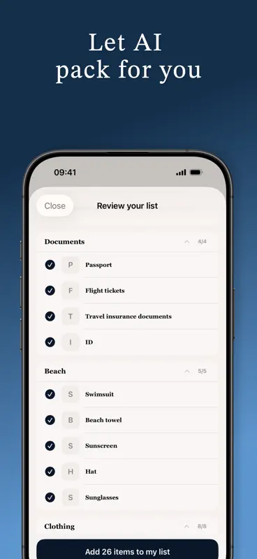 SnapPack: Travel Packing List screenshot 7 of 8