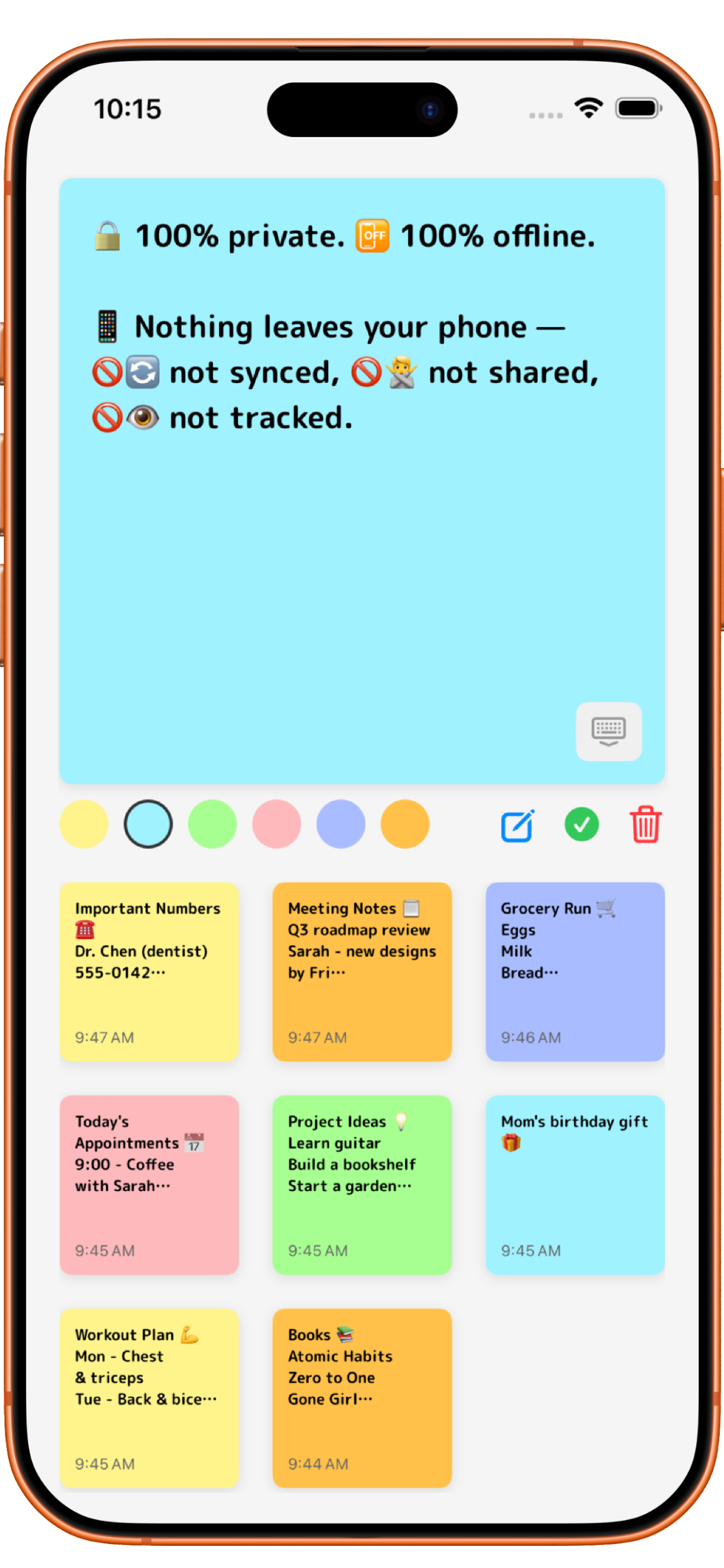 Notesy — Quick & Private Notes screenshot 2