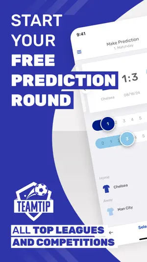 Teamtip - Your Predictor Game screenshot 1