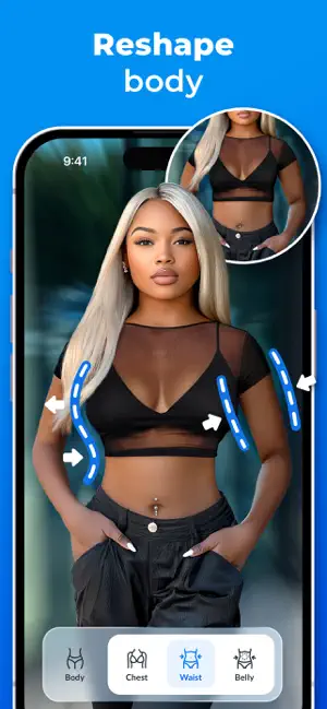 Facelab: Face & Body Editor iPhone screenshot 2