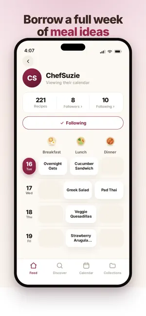 MealCal - Social Meal Planning screenshot 2