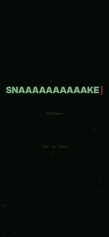 SNAAAAKE — Typo. Snake Game screenshot 1