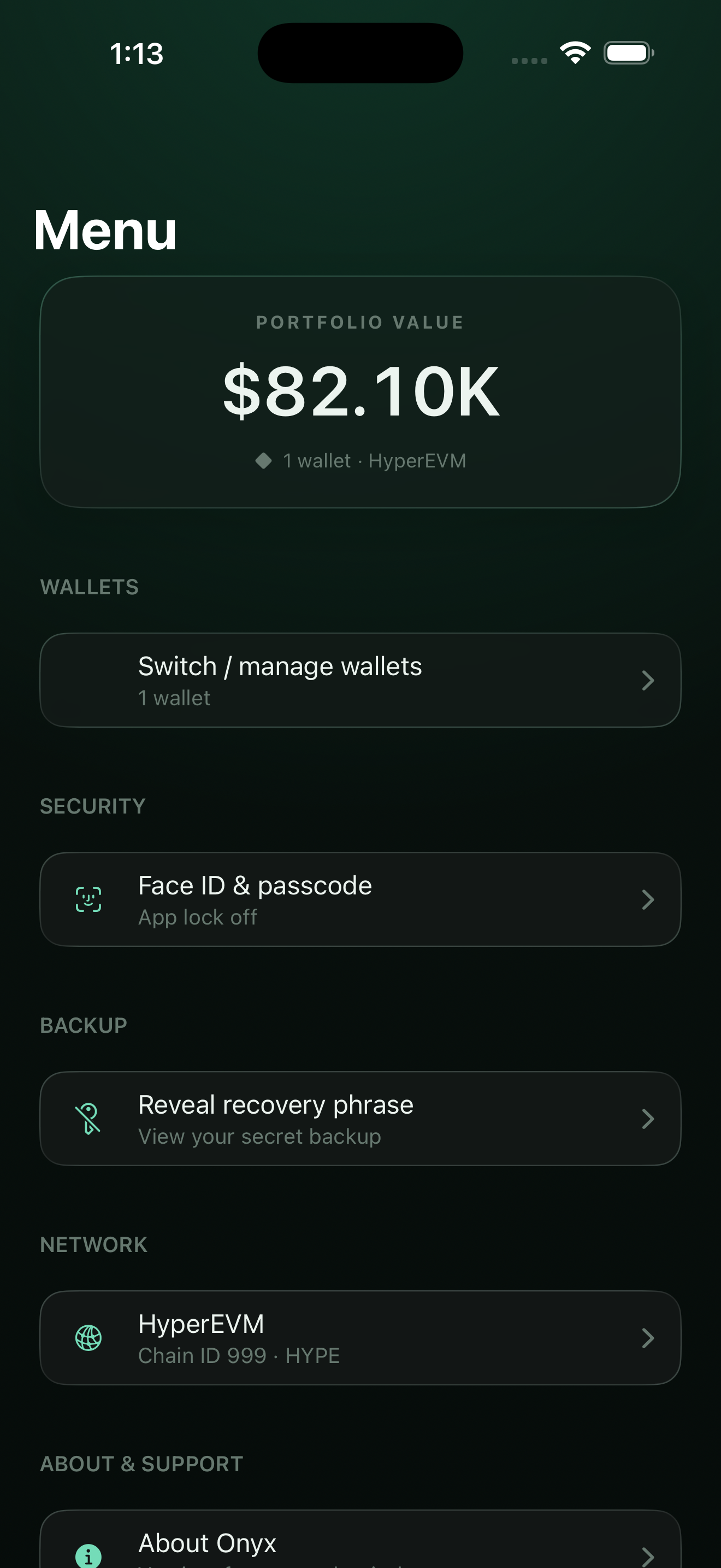 Onyx: HYPE Wallet screenshot 9