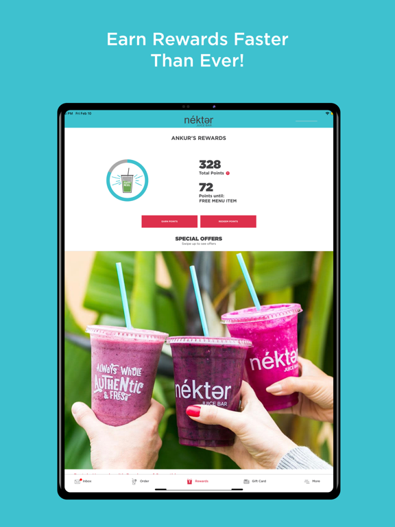 Nekter Juice Bar iPad screenshot 2 - Food & Drink app