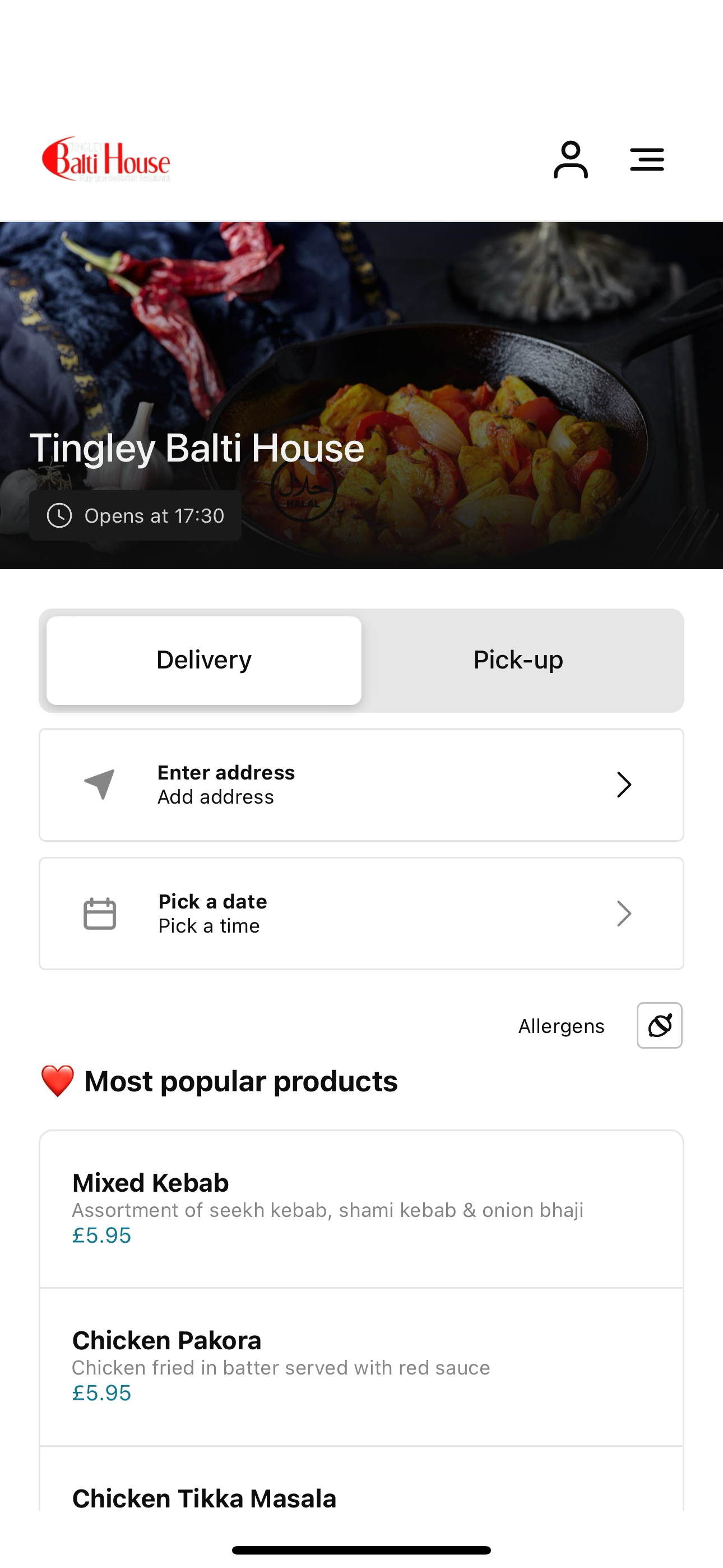 Tingley Balti House screenshot 3