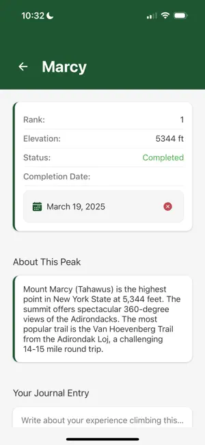 ADK Peak Tracker screenshot 2
