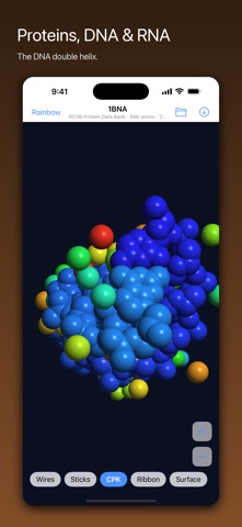 PDB Viewer: 3D Molecules iPhone screenshot