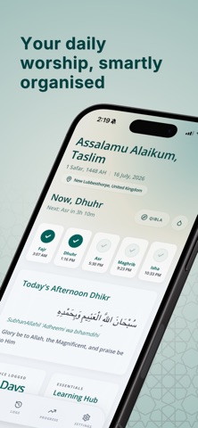 Deenah: Salah Alerts & Tracker iPhone screenshot