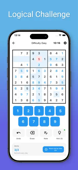 Sudoku Classic Number Puzzle screenshot 2