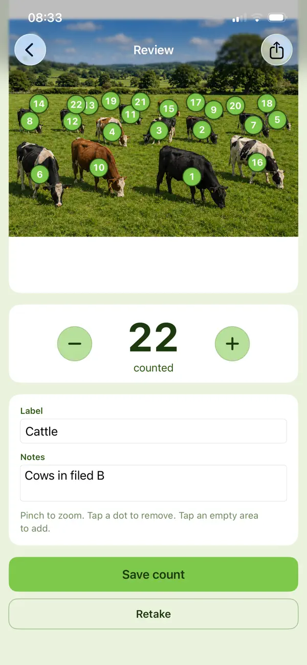 Screenshot #1 pour Herdcount