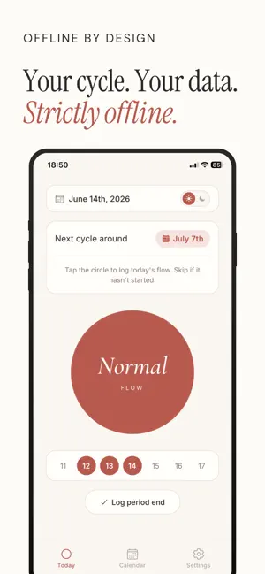 Teen Cycle: Period Tracker screenshot 1