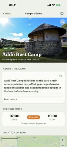 Addo Safari: Map & Guide Screenshot 7