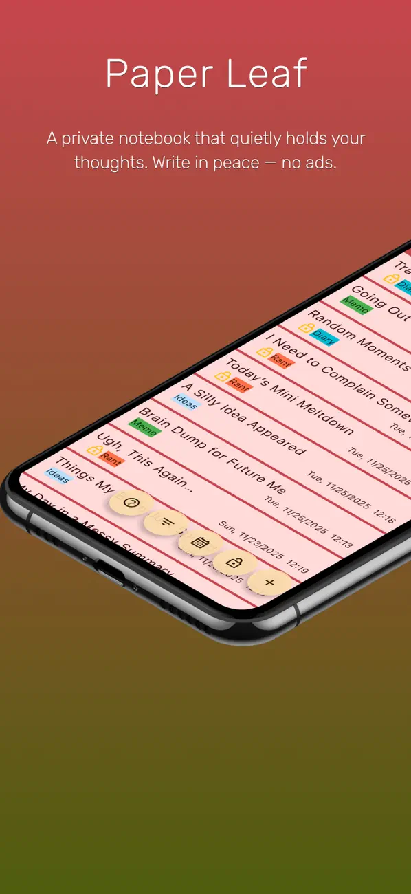 #1. Paper Leaf (iOS) di: YUKI ISHINO