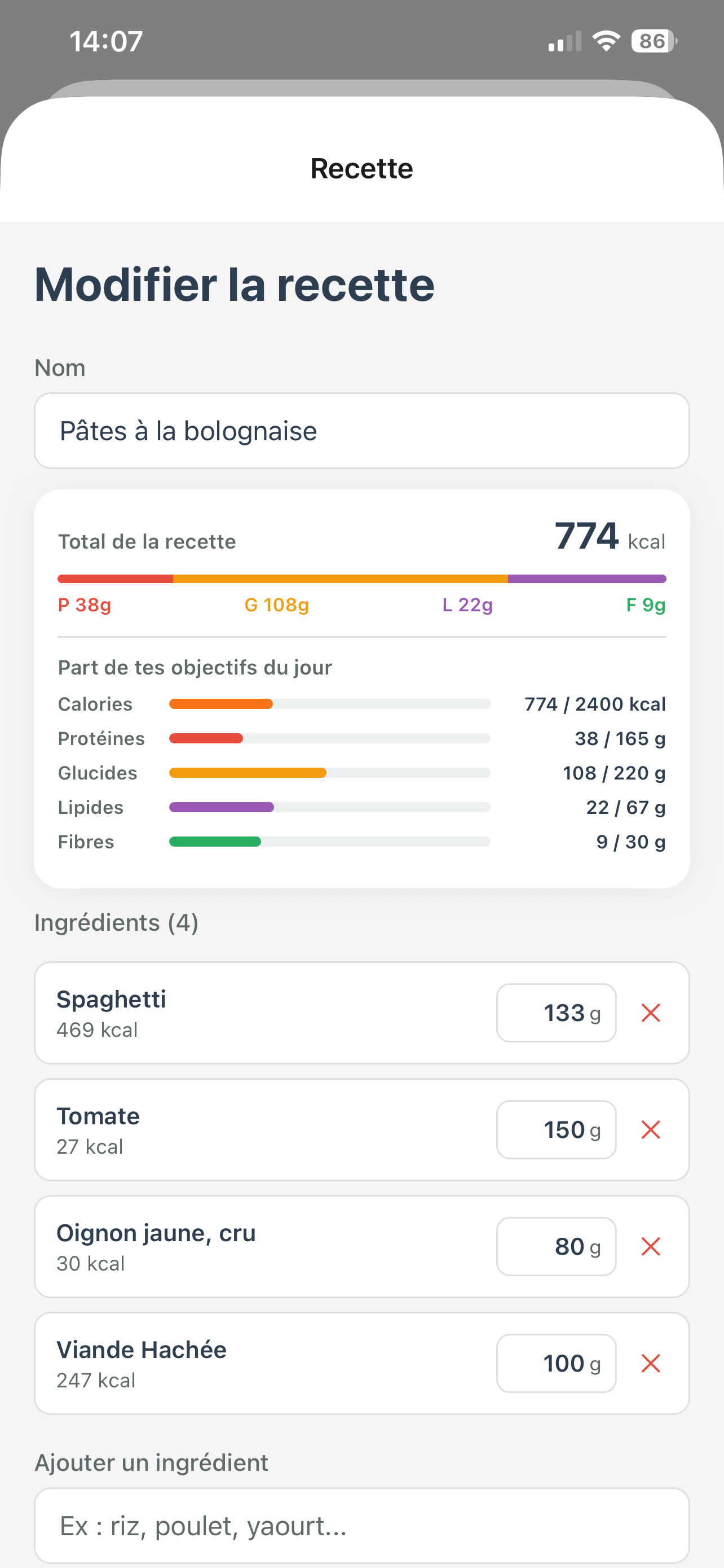 Basal - Calories & Séances screenshot 7