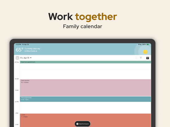 Maple Family Organizer iPad screenshot 3 - Productivity app