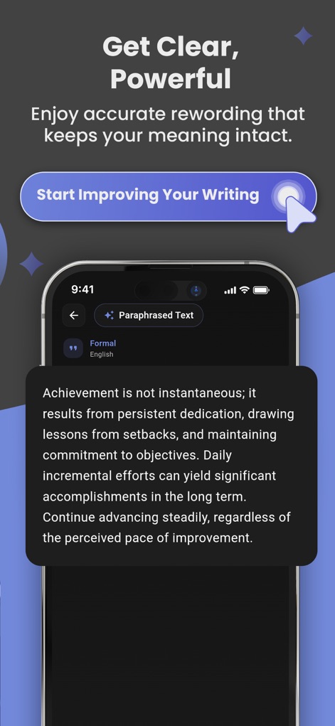 AI Paraphraser: Rephrase App - Productivity App | MWM