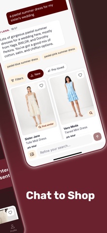Say Less: AI Fashion Discovery screenshot