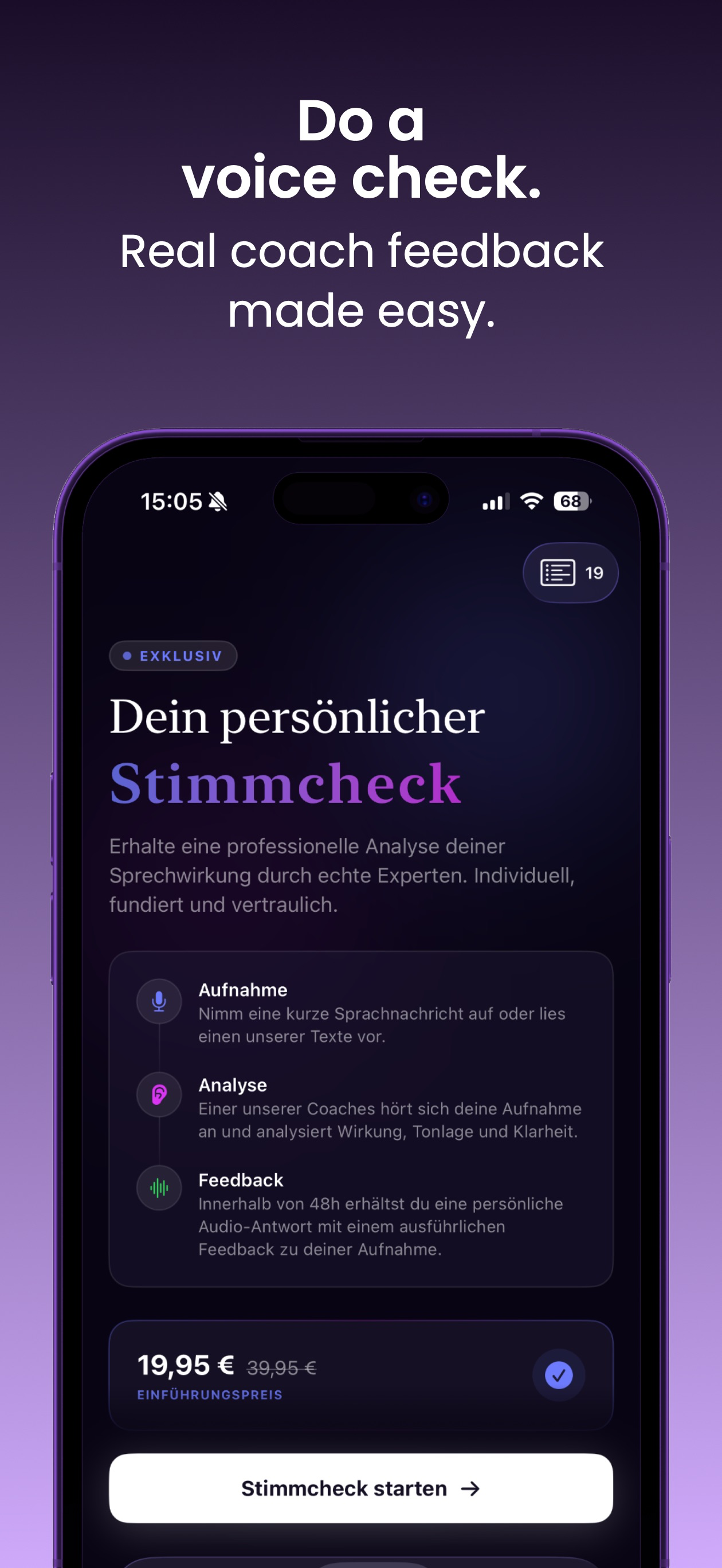 Besser Sprechen: Voicetraining