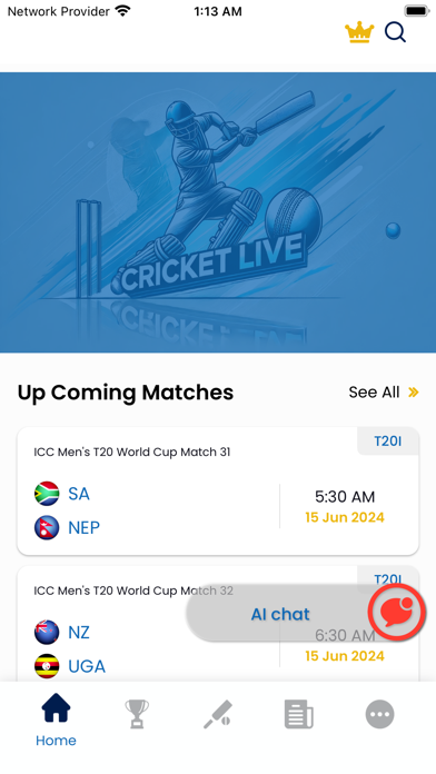 Cricket Live - World T20 Live Screenshot
