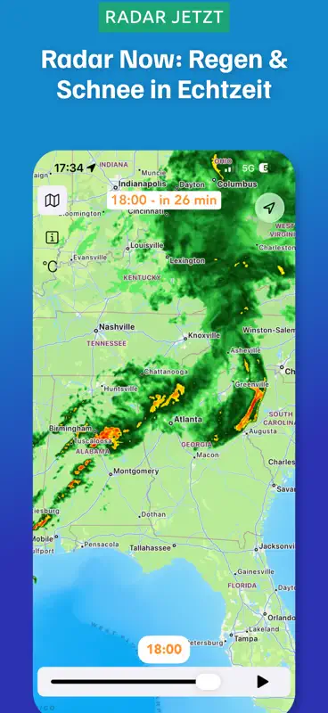 Radar Now: Regen und Schnee screenshot 1 of 6