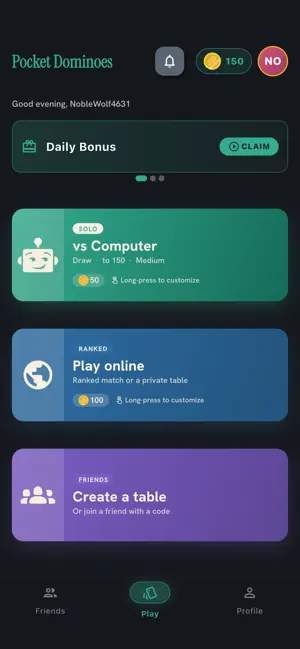 Pocket Dominoes screenshot 1