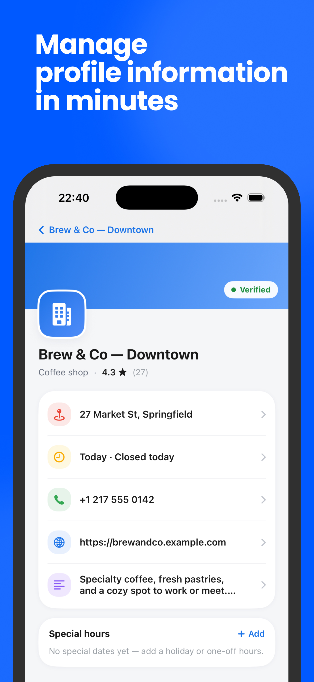 Business Profile for Google screenshot 4