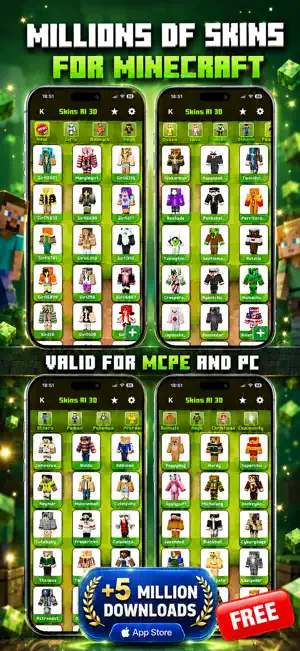 Skins for Minecraft AI 3D screenshot 1