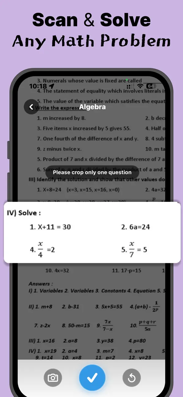 Screenshot #2 pour Algebra AI: Math Helper