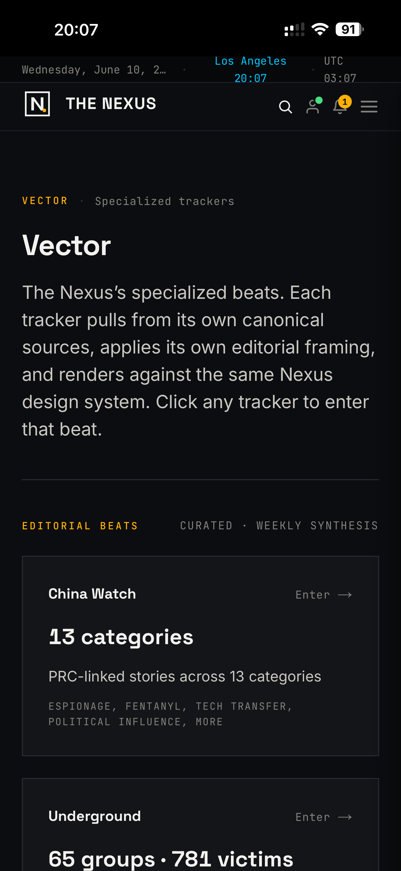 The Nexus: News Intelligence