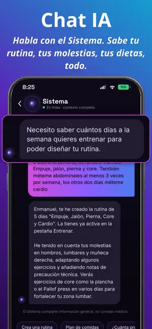 Arise: Rutinas y Nutrición IA screenshot 1
