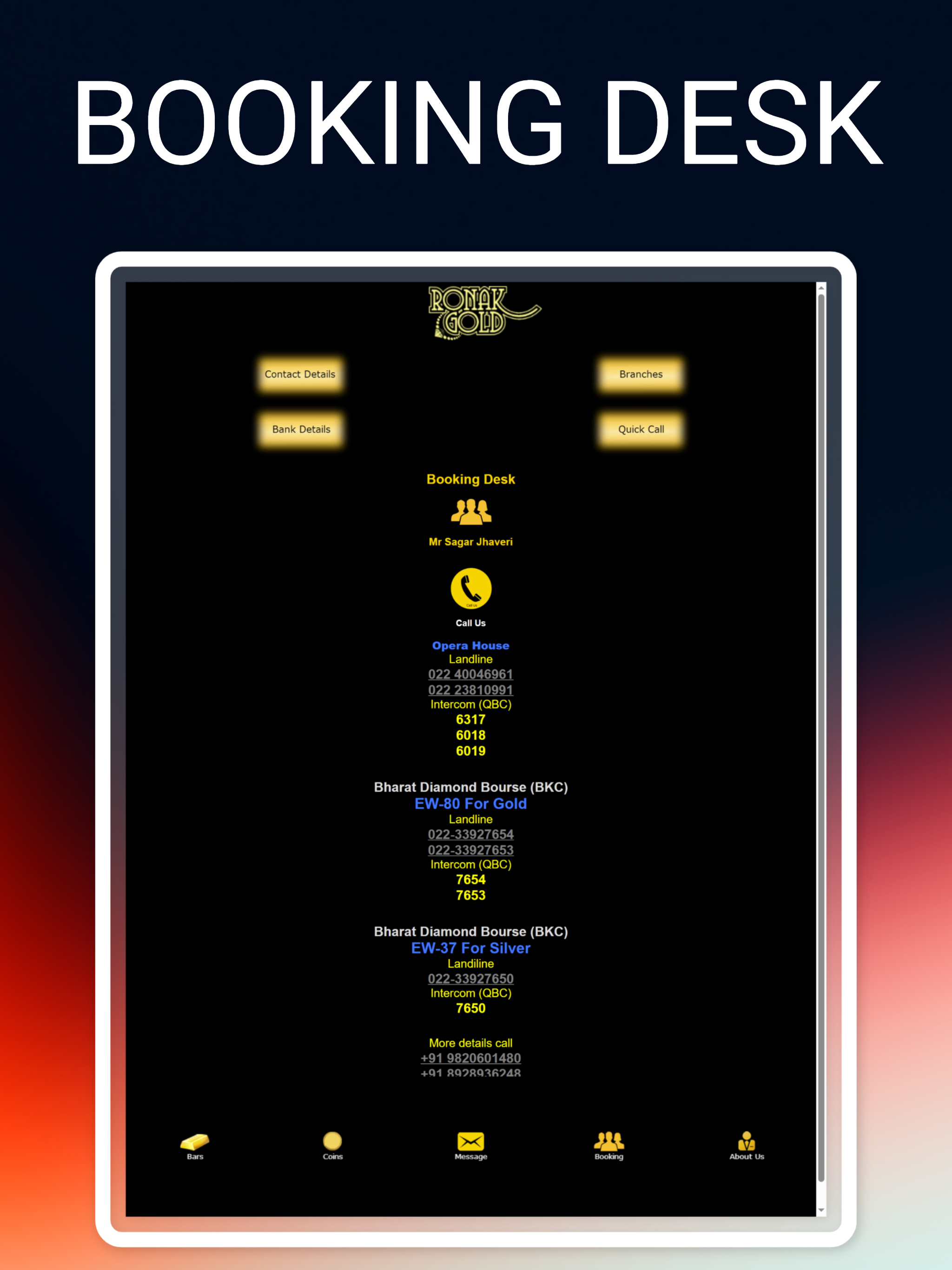 Ronak Gold Bullion Live Rates