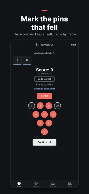 StrikeKeeper: Bowling Scores screenshot 2