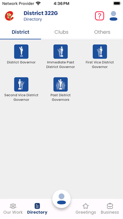 District 322G Directory Screenshot