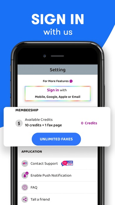 FAX from iPhone・Send Document iPhone screenshot 7 - Business app