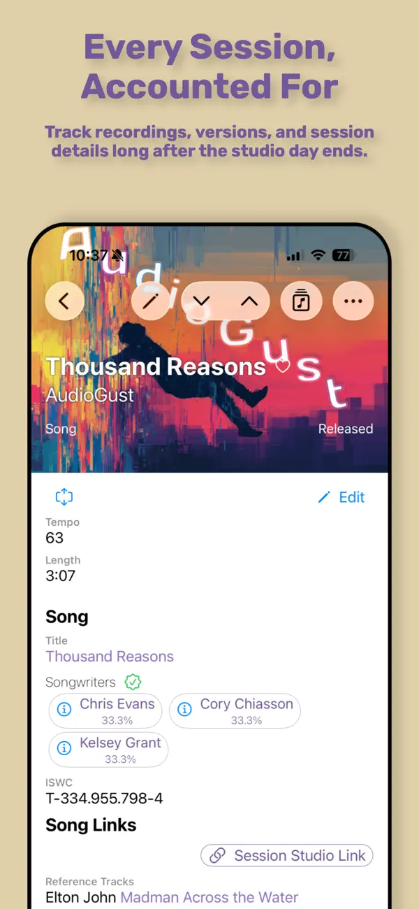 #3. Studio Notes (iOS) Podle: TeeShot Software