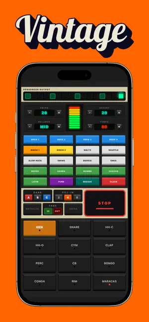 Vintage Rhythm Machine Console screenshot 1