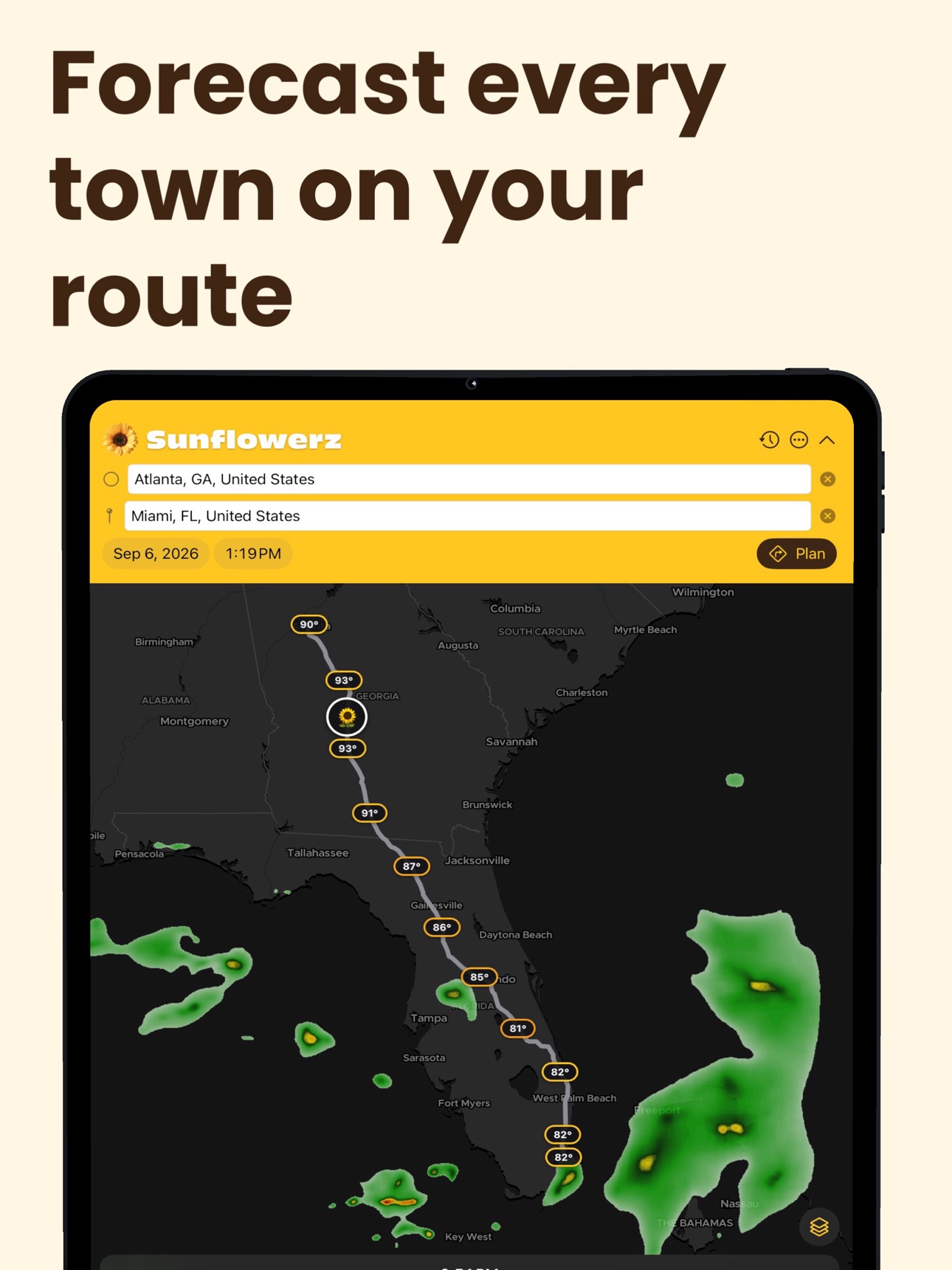 Screenshot 7 of Sunflowerz -Trip Weather Radar