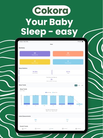 Cokora - Baby Tracker iPad screenshot