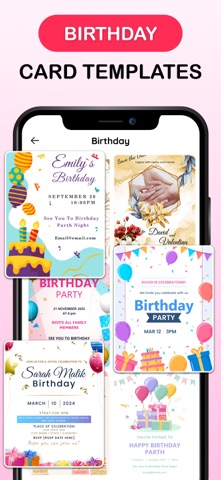 Invitation Maker & RSVP Cards iPhone screenshot