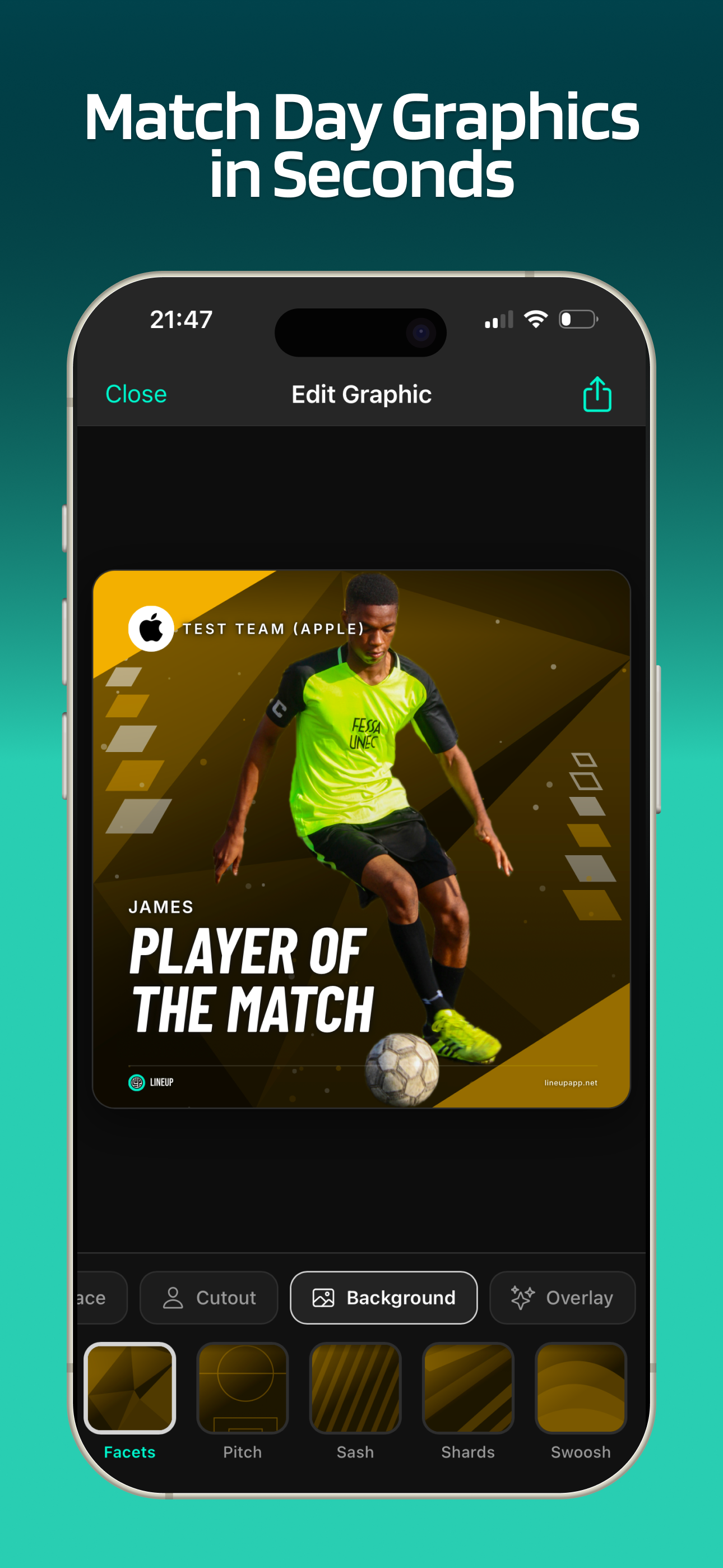 Lineup - Soccer Team App screenshot 5